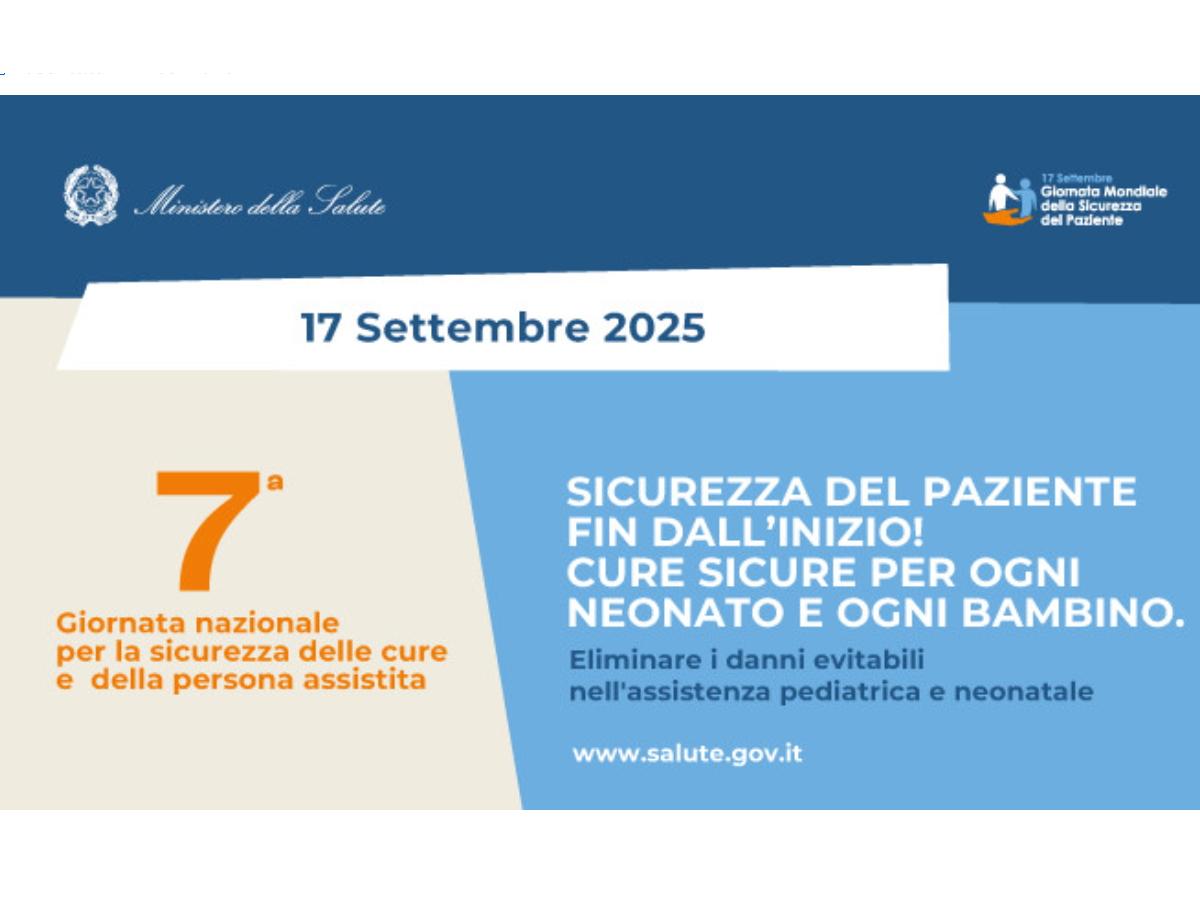 Giornata nazionale per la sicurezza delle cure e della persona assistita