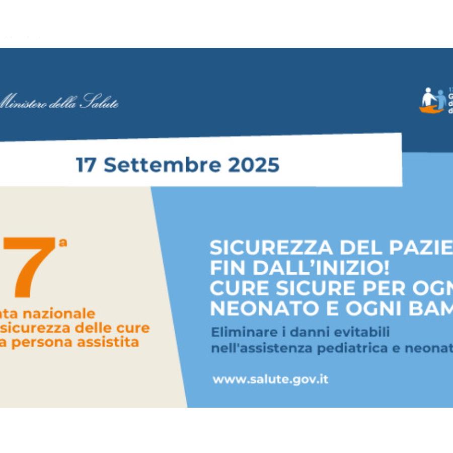 Giornata nazionale per la sicurezza delle cure e della persona assistita