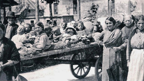 Profughi istriano-dalmati. Foto storica