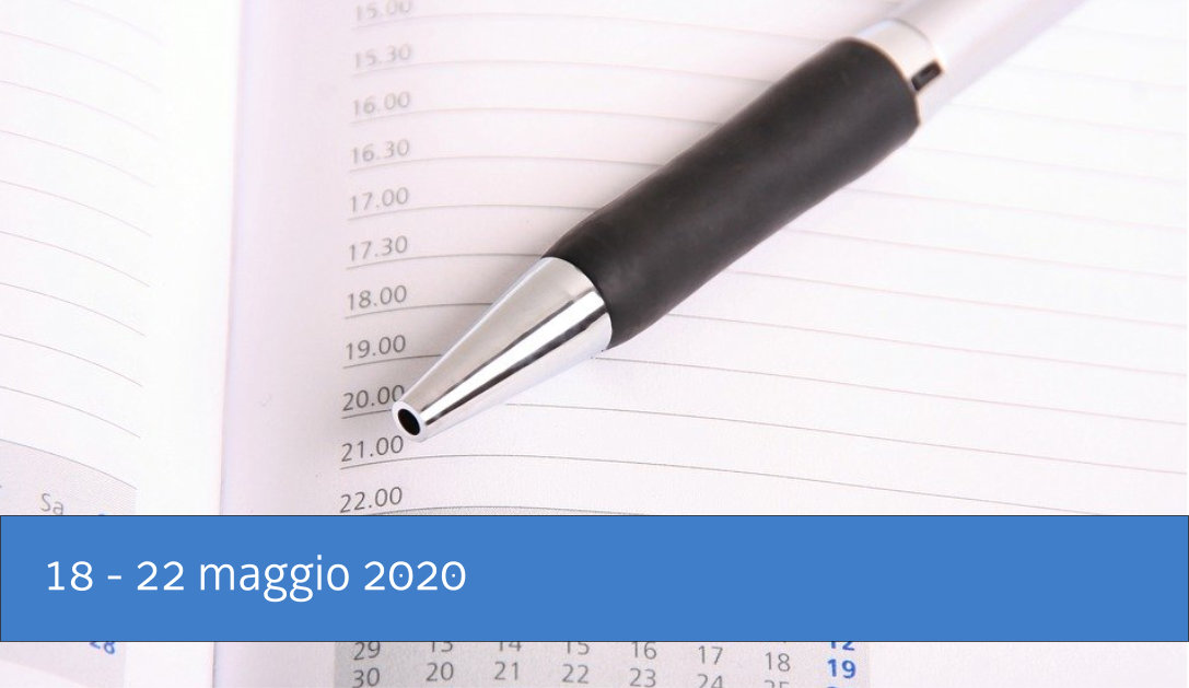 La settimana in Consiglio: 18 - 22 maggio 2020