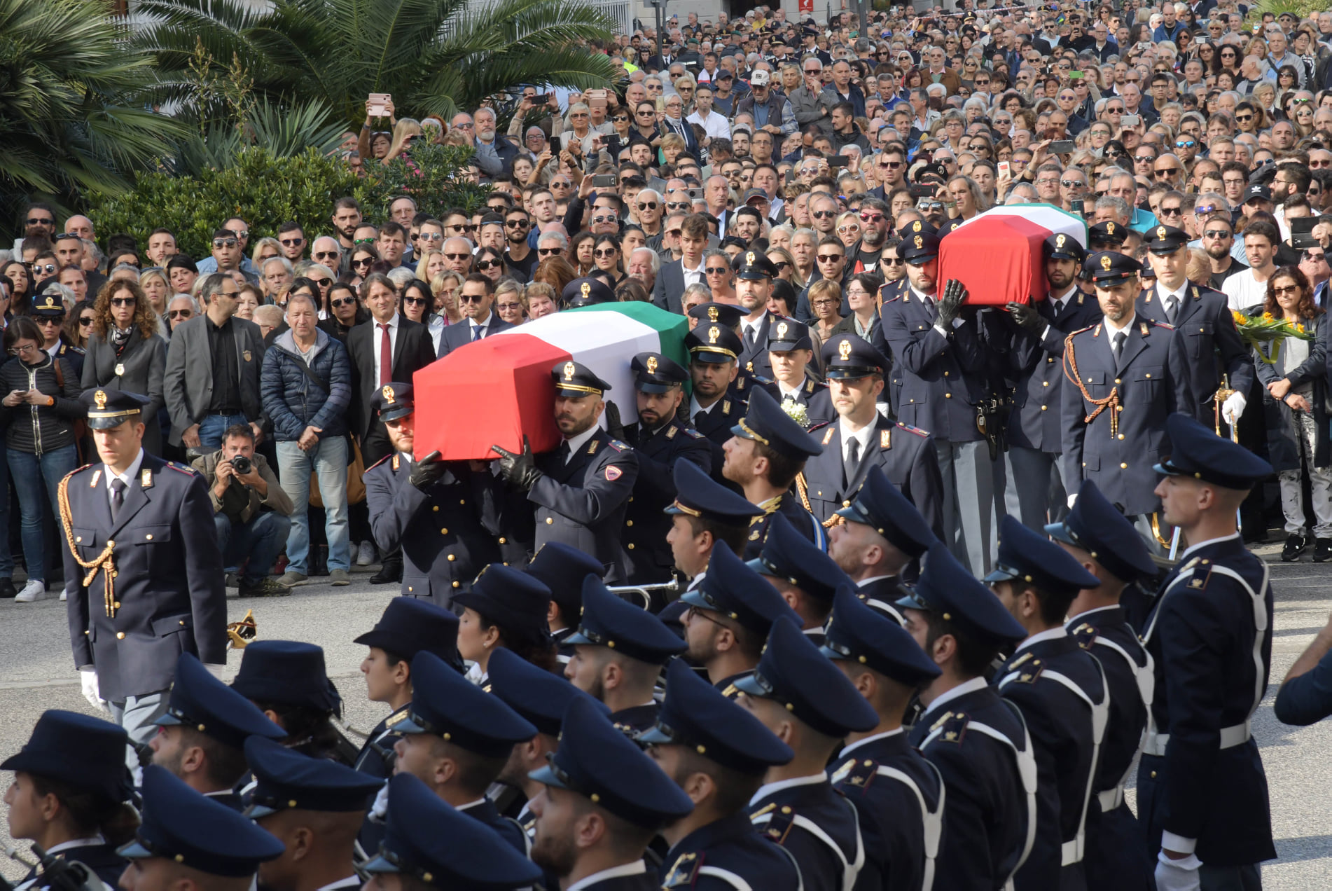 Esequie agenti della Polizia di Stato Matteo Demenego e Pierluigi Rotta (Foto Arc/Giovanni Montenero)